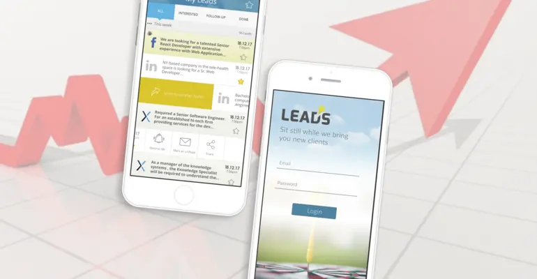 Leads – הדמיה של הפרויקט שפיתחנו