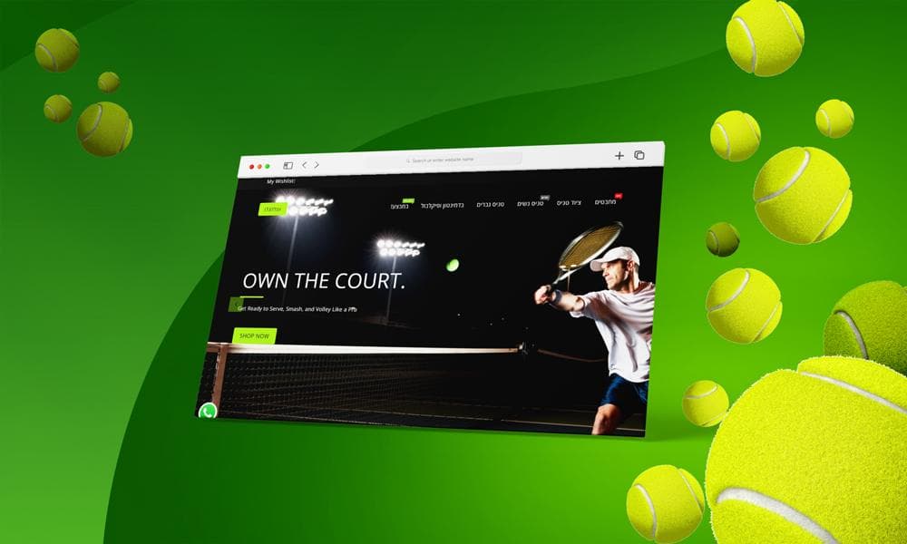 TennisGuys – הדמיה של הפרויקט שפיתחנו